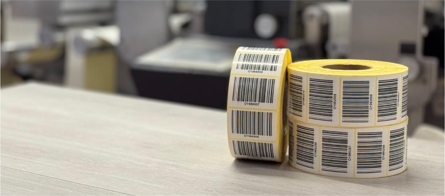 Barcode label manufacturing facility overview