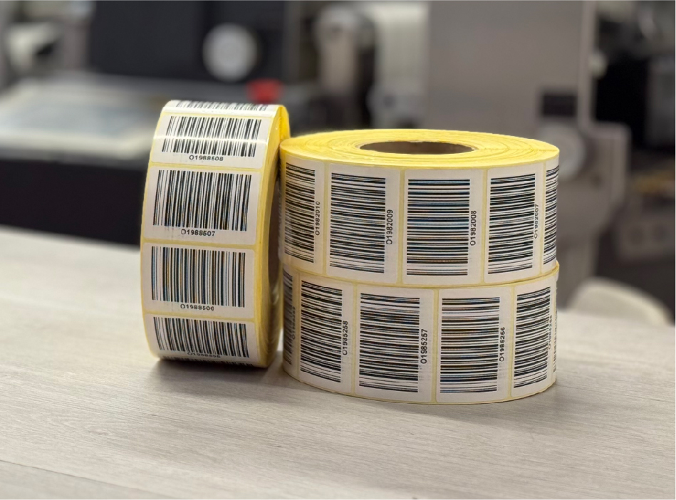 In-house barcode label manufacturing