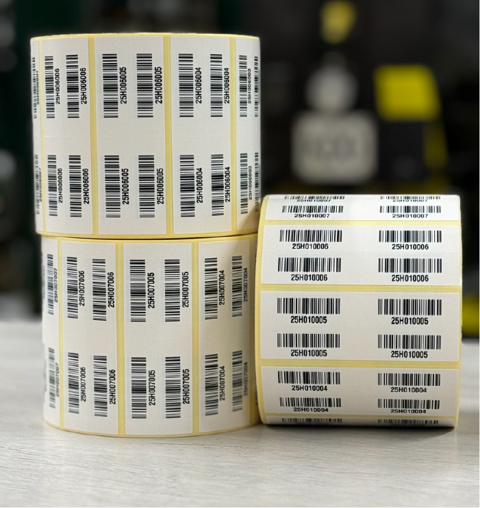 Barcode label rolls