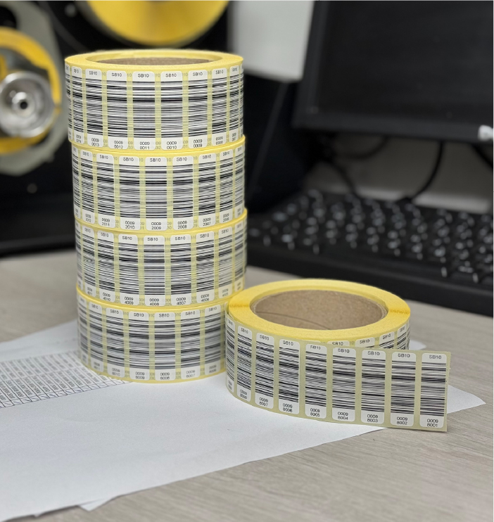 Customisable Barcode Label Rolls