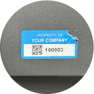 Destructible Security Label - Close-up